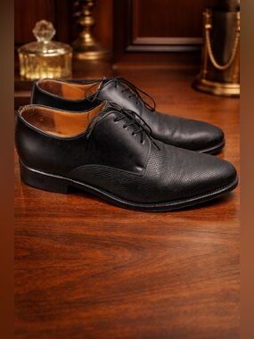Magnanni Classic Black Men's Lace-Up Dress Shoes size 41